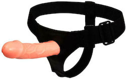 Baile Strap-On Hollow Dildo Harness με Dildo 15.5cm στο χρώμα του δέρματος Baile Strap-On Hollow Dildo Harness με Dildo 15.5cm στο χρώμα του δέρματος