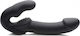 Strap U Evoke Rechargeable Vibrating Strapless Strap-On Strapless Strap On with Dildo 24.1cm with Vibration in Black Color