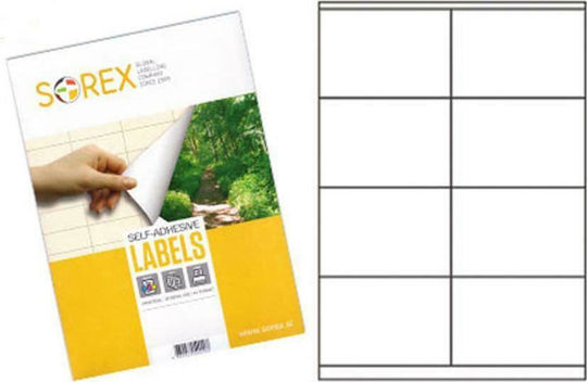 Sorex 800 Selbstklebende A4-Etiketten 105x70mm