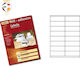 Sorex 1600 Selbstklebende A4-Etiketten 105x35mm