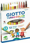 Giotto Turbo Maxi Skin Tones Markere de desen Groși Set 12 Culori