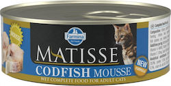 Farmina Matisse Nasses Katzenfutter für Katze in Dose mit Fisch 12x85gr 22.05.021