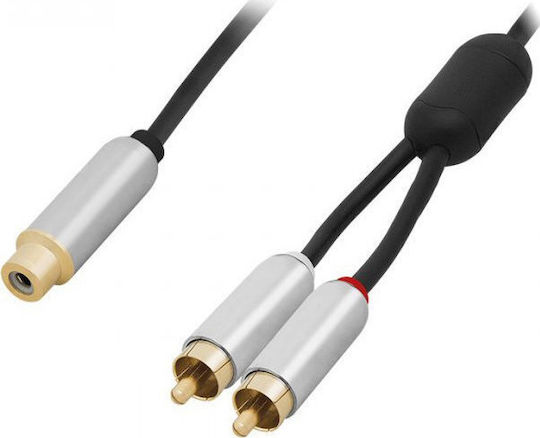 Blow Female 2xRCA Cable RCA Male - RCA Female 0.15m