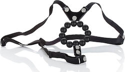 Calexotics Lover's Thong with Stroker Beads Fully Adjustable Арсенал в Черен цвят