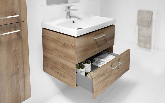Cersanit Lara Blat cu Lavoar L80xW45xH46cm Nucă