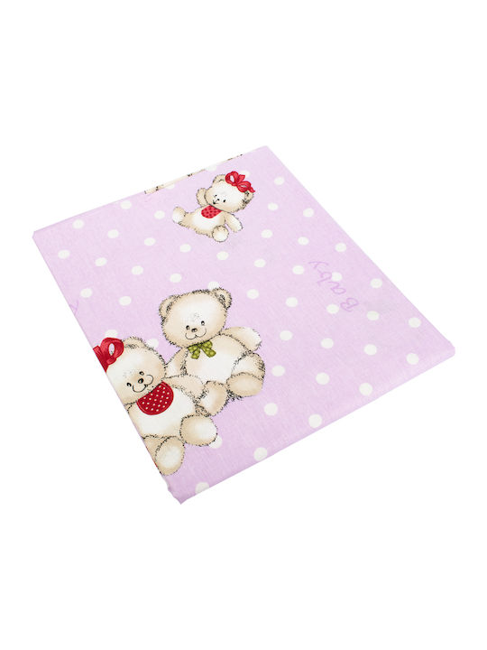 Dimcol Lovely Bears Pătură de îmbrățișare de buzunar în Lila Culoare 80x80cm. 1buc