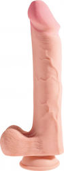 King Cock Triple Density Realistisches Dildo mit Hoden und Saugnapf Flesh 30cm