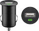 Goobay USB Φορτιστής Αυτοκινήτου 1A Φορτιστής Αυτοκινήτου 5W 1A με μία Θύρα: 1xUSB Μαύρο Χρώμα