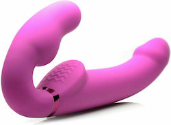 Strap U Inflatable Strapless Strap-on With Remote Control Без презрамки Страп-он с Дилдо 24см с вибрация в Лилав цвят
