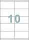 Fleks 1000 Etichete autoadezive A4 Dreptunghiulare 105x57mm