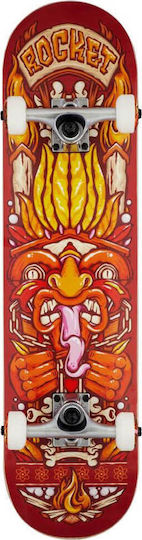 Rocket Skateboards Chief Pile-Up 7.75" 7.75" Komplett Kurzboard Rot