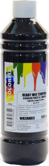 Colorfix Ready Mix Tempera de Pictură Negre în Sticlă 500ml 1buc
