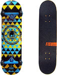 Fish Skateboards The Eye 31" 8" Complet Placă scurtă Multicolor