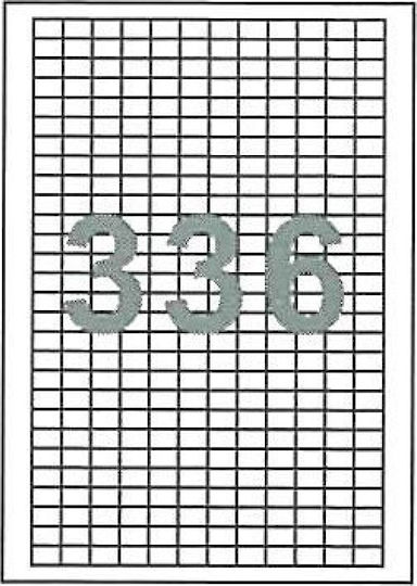 Fleks 33600 Selbstklebende A4-Etiketten 15x10mm