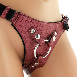 Calexotics Her Royal Harness Crotchless Regal Queen Арсенал в Червен цвят