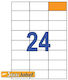 Sticki 2400 Selbstklebende A4-Etiketten Sticki 70x37mm