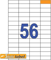 Sticki Sticki 5600 Self-Adhesive Rectangular A4 Labels 52.5x21.2mm