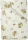 Dimcol Baby Flannel Swaddle Wrap Baby 03 - Beige-Green Green 80x80cm.