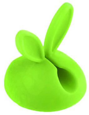 Rabbit Кабелни клипсове за организиране 1бр Зелен