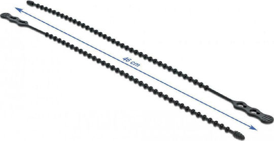 DeLock Pack of 10pcs Black Plastic Cable Ties 460x6.5mm 18968