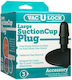 Vac U Lock Large Suction Cup Plug σε Μαύρο Χρώμα