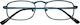 Zippo Unisex Reading Glasses +1.00 Blue 31Z-B14-BLU100