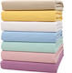 Viopros Flannel Swaddle Blanket Beige 80x80cm 2 Pieces