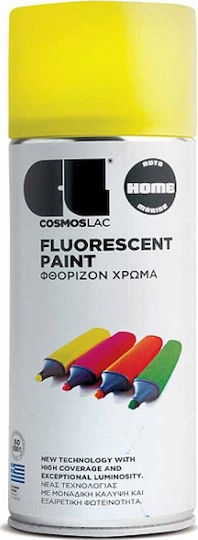 Cosmos Lac Σπρέι Βαφής Fluorescent Κίτρινο 494 400ml