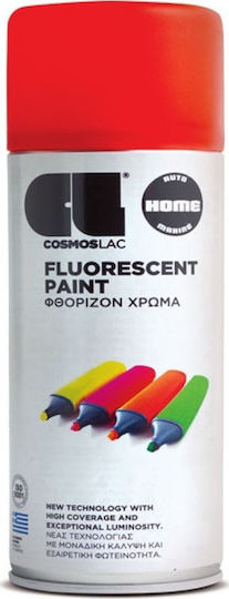 Cosmos Lac Spray Paint Fluorescent with Metallic Effect Orange 491 400ml