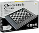 Zita Toys Checkers & Chess Magnetisch Schach /Dame mit Schachfiguren 30x30cm