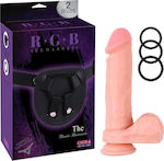 Chisa Novelties Kyle Korver Strap-On Harnașament cu Dildo 22cm în culoarea Bej