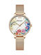 Curren Women's Watch with Pink Gold Metal Bracelet