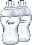 Tommee Tippee Plastic Bottle Set Closer to Nature Anti-Colic with Silicone Nipple for 3+ months 340ml 2pcs