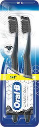 Oral-B Charcoal Whitening Therapy Soft 2τμχ