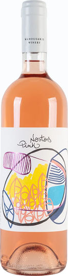 Oinopoieio Manousakis Organic Wine Nostos Pink Rosé Dry 750ml