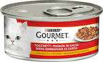 Purina Gourmet Υγρή Τροφή για Ενήλικες Γάτες σε Κονσέρβα με Γαλοπούλα και Κοτόπουλο 195gr