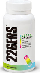 226ERS Vegan Vitamin + Vitamin für Energie, Unterstützung des Immunsystems, die Haare, die Haut, die Nägel & Antioxidans 60 Mützen