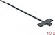 DeLock Cable Ties Plastic 100mm x 2.5mm in Black Colour (10 pcs)
