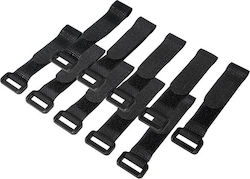 LogiLink Δεματικά Καλωδίων Πλαστικά 150mmx20mm σε Μαύρο χρώμα (10τμχ) (KAB0056)