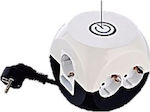 6-Outlet Power Strip with Surge Protection White