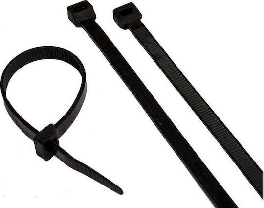 SAS Δεματικά Καλωδίων Πλαστικά 300mmx4.8mm σε Μαύρο χρώμα (100τμχ) (AK-KO-115)