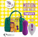Feelztoys Remote Controlled Motion Love Balls Twisty Vibrator Egg with Remote Control 8cm Purple