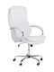 6113 Executive Reclining Office Chair with Fixed Arms White Carmen