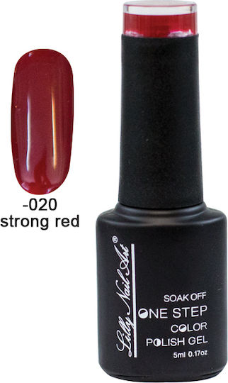 Lilly Nail Art Ημιμόνιμο Βερνίκι Νυχιών 020 Strong Red 020 Strong Red 5ml
