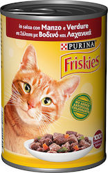 Purina Adult Nasses Katzenfutter für Katze in Dose mit Gemüse und Rindfleisch 400gr