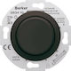 Hager Recessed LED Dimmer Switch Mechanism Rotary 420W Black