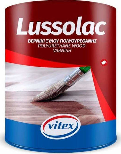 Vitex Lussolac Βερνίκι Επιφάνειας Πολυουρεθάνης Διαλύτου 400 Άχρωμο Σατινέ 750ml