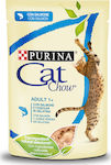 Purina Cat Chow Adult Wet Food for Adult Cats In Pouch with Salmon In Jelly 1pc 85gr