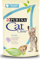 Purina Cat Chow Kitten Wet Food for Kittens In Pouch with Turkey In Jelly 1pc 85gr