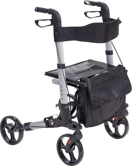 Mobiak Platinum Faltbar Rollator Gehwagen Aluminium Silber